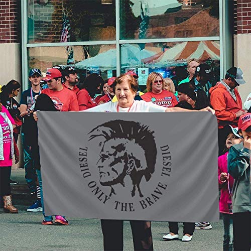 Yuanmeiju Bandera de jardín Duradera Only The Brave The 3x5 Foot High Flag is Used to Make Charming Decorations in The Backyard Or Lawn.
