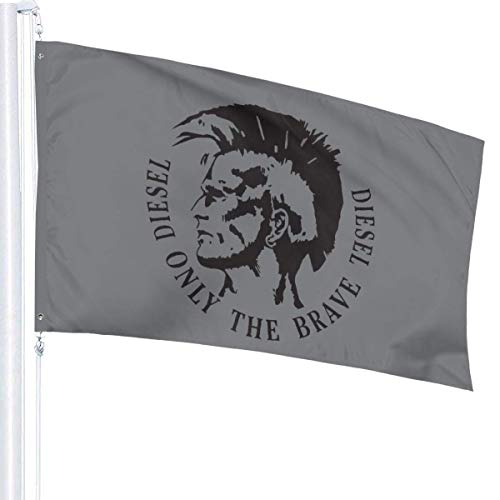 Yuanmeiju Bandera de jardín Duradera Only The Brave The 3x5 Foot High Flag is Used to Make Charming Decorations in The Backyard Or Lawn.