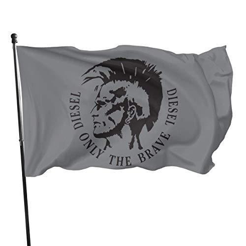 Yuanmeiju Bandera de jardín Duradera Only The Brave The 3x5 Foot High Flag is Used to Make Charming Decorations in The Backyard Or Lawn.