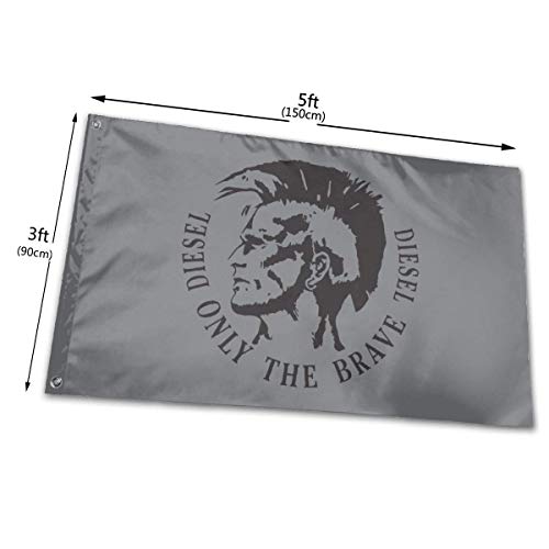 Yuanmeiju Bandera de jardín Duradera Only The Brave The 3x5 Foot High Flag is Used to Make Charming Decorations in The Backyard Or Lawn.