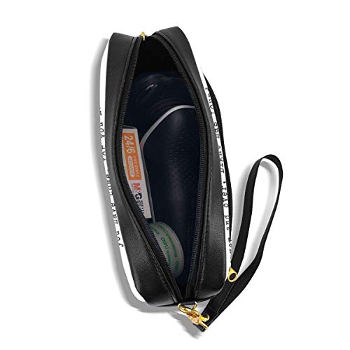 Yuanmeiju Morgan Harper Nichols Cosmetic Bag Portable Students Estuche for Girls Women Handbag Purse Make Up Pouch