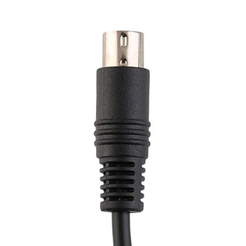 YUIO Color Negro 9-Pin Mini TO 9-Pin Mini DIN Cable de señal para Genesis 2 Scart Cable Línea de señal de promoción Caliente (Negro)