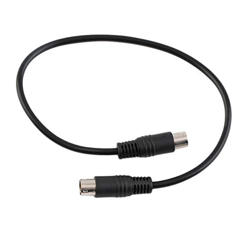 YUIO Color Negro 9-Pin Mini TO 9-Pin Mini DIN Cable de señal para Genesis 2 Scart Cable Línea de señal de promoción Caliente (Negro)