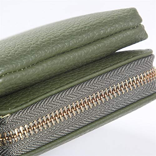 YuJian12 Cartera Bolso de Hombro de Color para Mujer pequeño botón de Color sólido Bolso de Hombro para Mujer Bolso de Hombro con Cremallera Cremallera Bolsa de la Moneda (Color : Blue)