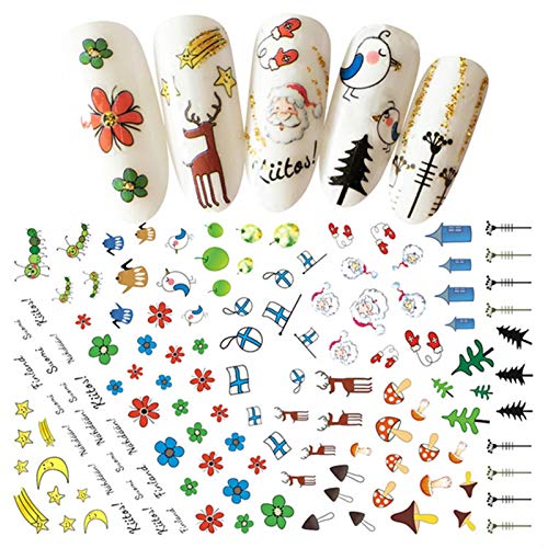 Yunt-11 Calcomanías de uñas para Mujer Decoraciones de uñas Arte de uñas Accesorios Pegatinas Set manicura encantos Tip Decor