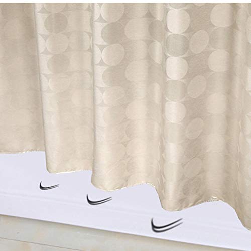 YUNZHIFU Cortinas De Ducha Círculo Cortina De Ducha Sólida Tela De Poliéster Grueso Impermeable Cortina De Baño Molde Baño Conjunto Cortina De Partición 80X180Cm