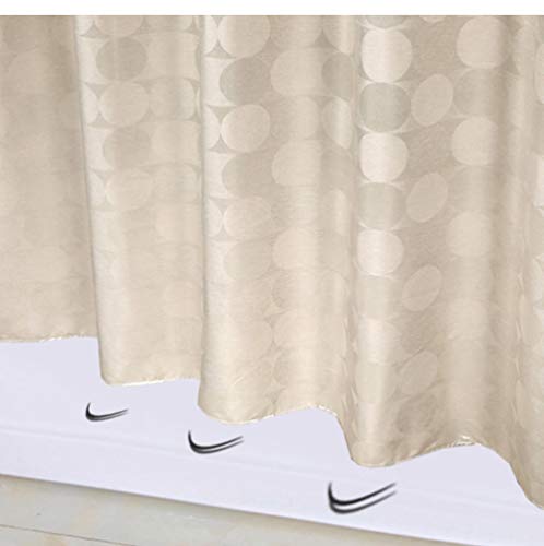 YUNZHIFU Cortinas De Ducha Círculo Cortina De Ducha Sólida Tela De Poliéster Grueso Impermeable Cortina De Baño Molde Simple Juego De Baño Cortina De Partición 80X180Cm