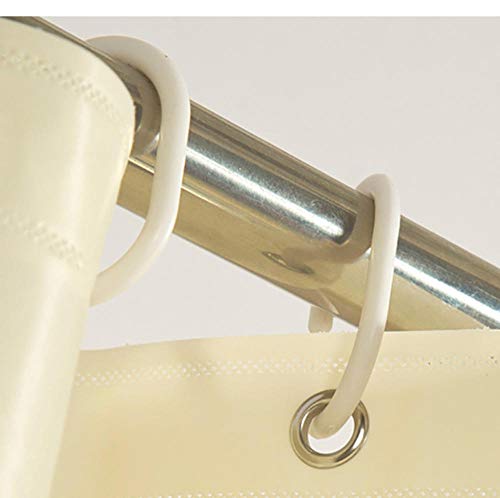 YUNZHIFU Cortinas De Ducha Cortina De Ducha Básica Sólida Mantener Caliente Impermeable Cortinas De Baño A Prueba De Moho con Ganchos Decoración del Hogar 80X180Cm