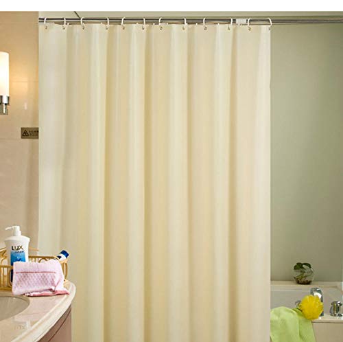 YUNZHIFU Cortinas De Ducha Cortina De Ducha Básica Sólida Mantener Caliente Impermeable Cortinas De Baño A Prueba De Moho con Ganchos Decoración del Hogar 80X180Cm