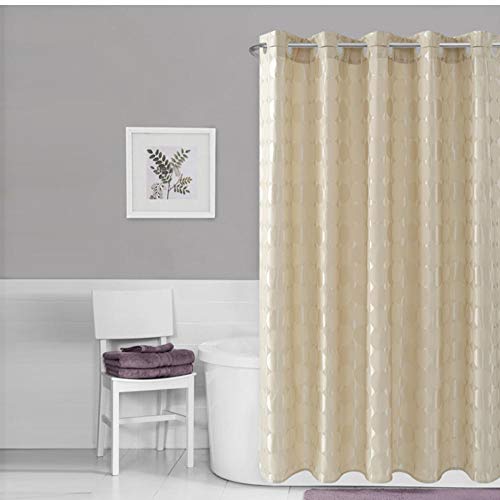 YUNZHIFU Cortinas De Ducha Cortina De Ducha Circular Sólida, Tela De Poliéster Impermeable Gruesa, Molde para Cortina De Baño, Juego De Baño, Cortina De Partición 80X180Cm