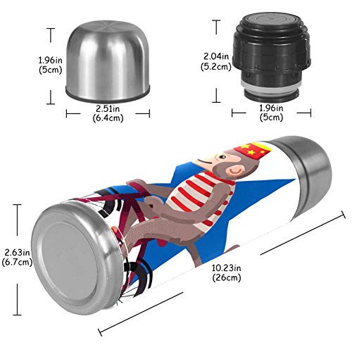 Yuzheng Bicicleta Mono Termo Inoxidable con Tapa Acero Inoxidable Taza/matraz Vaso con Aislamiento al vacío Vaso de Viaje Mejor Regalo para niños 500ml