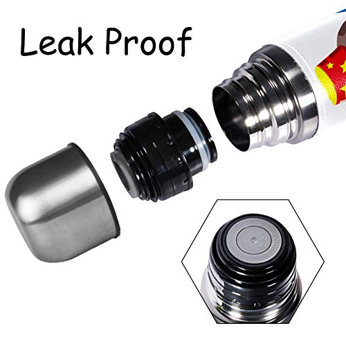 Yuzheng Bicicleta Mono Termo Inoxidable con Tapa Acero Inoxidable Taza/matraz Vaso con Aislamiento al vacío Vaso de Viaje Mejor Regalo para niños 500ml