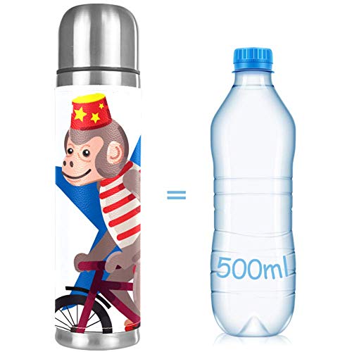 Yuzheng Bicicleta Mono Termo Inoxidable con Tapa Acero Inoxidable Taza/matraz Vaso con Aislamiento al vacío Vaso de Viaje Mejor Regalo para niños 500ml