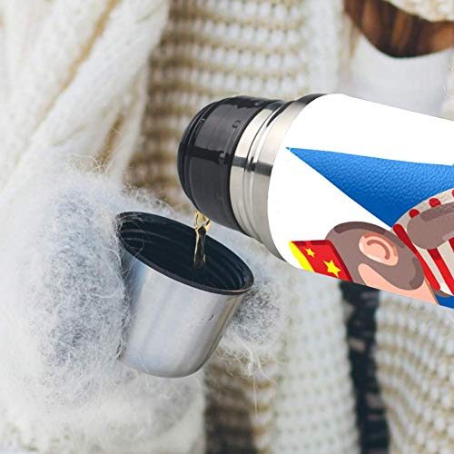 Yuzheng Bicicleta Mono Termo Inoxidable con Tapa Acero Inoxidable Taza/matraz Vaso con Aislamiento al vacío Vaso de Viaje Mejor Regalo para niños 500ml