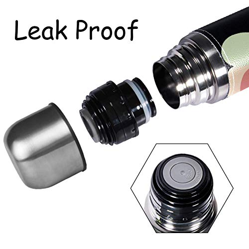 Yuzheng Bicicletas Románticas Termo Inoxidable con Tapa Acero Inoxidable Taza/matraz Vaso con Aislamiento al vacío Vaso de Viaje Mejor Regalo para niños 500ml