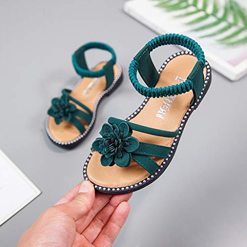 YWLINK Sandalias De Verano NiñA Antideslizante Zapatillas De Playa Zapatos De Princesa De Flores Comodo Zapatos Planos Vestido De Fiesta Zapatos Casuales Regalo De CumpleañOs