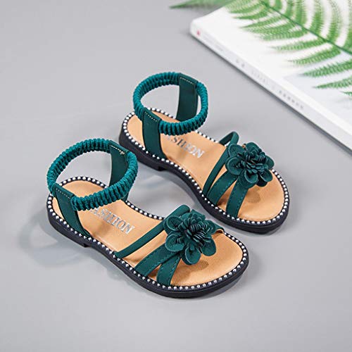 YWLINK Sandalias De Verano NiñA Antideslizante Zapatillas De Playa Zapatos De Princesa De Flores Comodo Zapatos Planos Vestido De Fiesta Zapatos Casuales Regalo De CumpleañOs