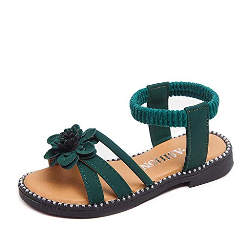 YWLINK Sandalias De Verano NiñA Antideslizante Zapatillas De Playa Zapatos De Princesa De Flores Comodo Zapatos Planos Vestido De Fiesta Zapatos Casuales Regalo De CumpleañOs