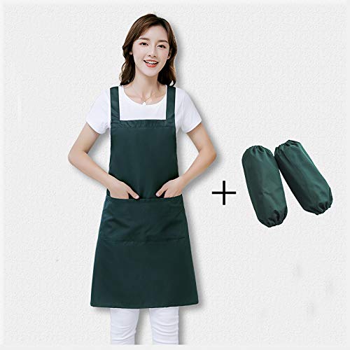 YXDZ Delantal De Cocina Belleza Manicura Tienda Supermercado Femenino Panadería Trabajo Camarero Delantal