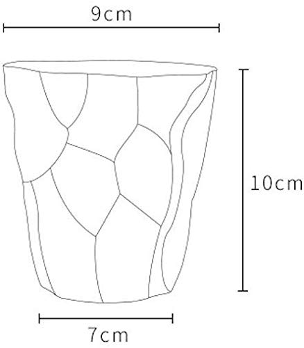 YYANG Estuche para Lápices Estuche para Lápices Contenedor Mini Escritorio Bolígrafo Taza Florero Olla Maquillaje Organizador Contenedor De Almacenamiento Portaescobillas,Black