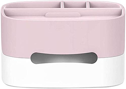 YYANG Organizador De Plástico Multifunción Joyería De Alta Capacidad Perfume Cosmético Estuche De Almacenamiento Caja De Papel De Seda,Pink