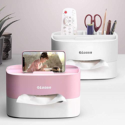 YYANG Organizador De Plástico Multifunción Joyería De Alta Capacidad Perfume Cosmético Estuche De Almacenamiento Caja De Papel De Seda,Pink