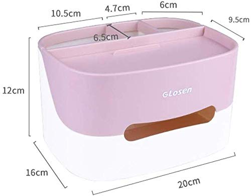 YYANG Organizador De Plástico Multifunción Joyería De Alta Capacidad Perfume Cosmético Estuche De Almacenamiento Caja De Papel De Seda,Pink