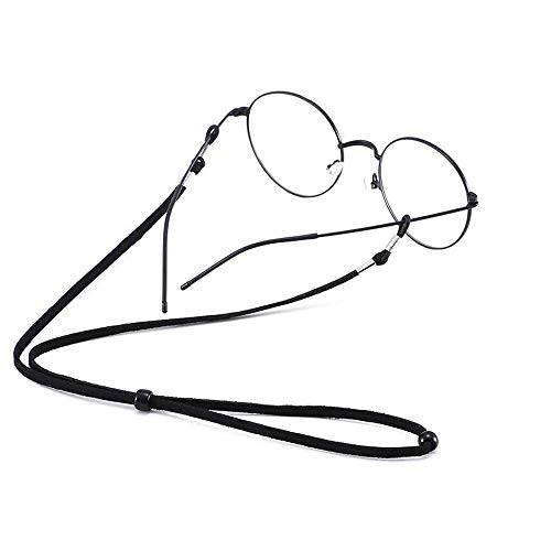 yyuezhi Cordón Antideslizante Ajustable para Gafas Negro Correa de Gafas Cable de Gafas Soporte Ajustable Sistema de Retención de Gafas para los Deportes y Actividades al Aire 10 Piezas
