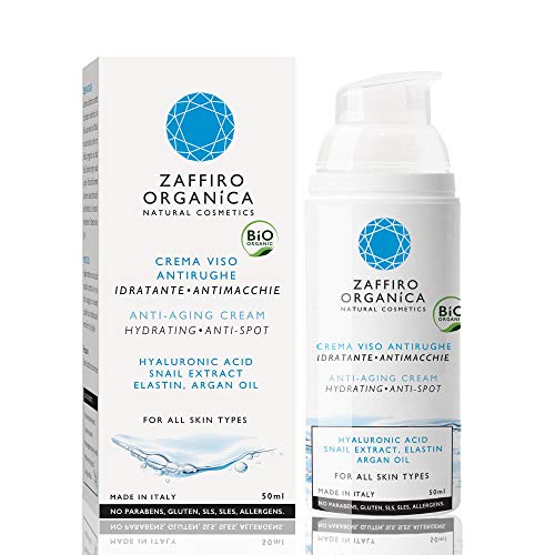 Zaffiro Organica - Crema facial antiedad orgánica, cosmética natural, (1 x 50 ml)