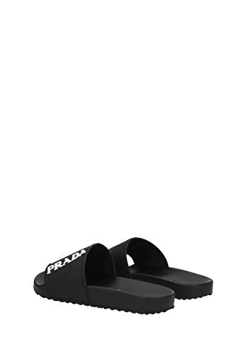 Zapatillas y Zuecos Prada Hombre - Caucho (4X3204NEROBIANCO1) 42 EU