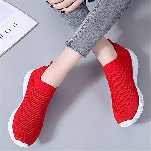 Zapatos de Mujer Casual Zapatos de Verano Resbalón en Zapatillas de Deporte al Aire Libre Respirable Ligero Zapatillas Bajas
