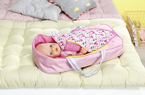 Zapf Baby Born 2in1 Sleeping Bag or Carrier Bolso de Dormir para muñecas - Accesorios para muñecas (Bolso de Dormir para muñecas, 3 año(s), Negro, Rosa, Blanco, 43 cm, Chica, Baby Born)