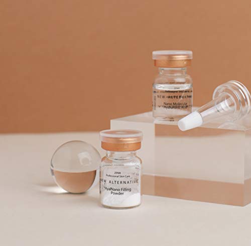 Zena HyalNano Filling + Dermaroller GRATIS - Relleno de ácido hialurónico - Set antiarrugas y antienvejecimiento para microagujas - Cosmética coreana