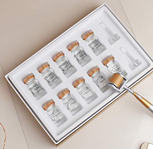 Zena HyalNano Filling + Dermaroller GRATIS - Relleno de ácido hialurónico - Set antiarrugas y antienvejecimiento para microagujas - Cosmética coreana