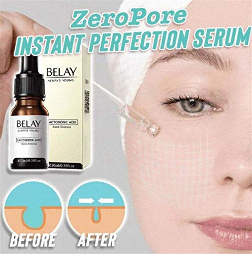 ZeroPore Instant Perfection Serum-Zero Pore Esencia de ácido lactobiónico Suavizar Anti envejecimiento Arrugas Suero facial