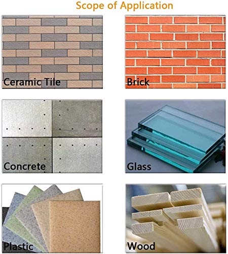 ZFYQ Set de Brocas para Azulejos, Apto para Diferentes Materiales, como Cemento, Cerámica, Vidrio, Plástico, Madera, con Caja de Almacenamiento