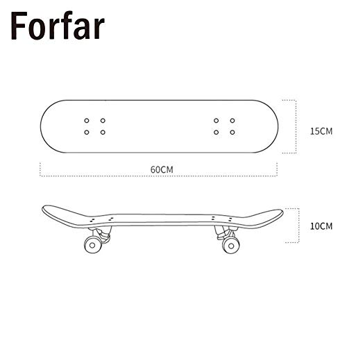 Zhangmeiren Tablero De Madera Larga Monopatín Tabla Larga Cuatro Pares De Alicia Patín De La Vespa Adultos Niños Y Niñas Menores De Arce Scooters (Color : A)