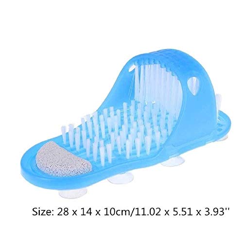 ZHANGNUO Eliminación De Piel Muerta De Plástico, Zapatillas De Masaje, Depurador De Pies, Cepillo para Cordones De Zapatos, Baño para El Hogar, Cepillo para Pies, Zapatillas Azul
