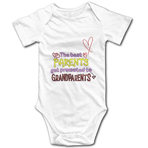 ZhangYu Los Mejores Padres promocionan Abuelos Body de bebé recién Nacido Divertido Manga Corta