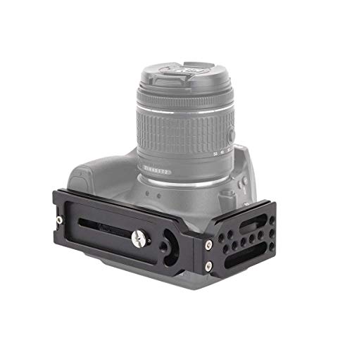 Zhiyou Universales L Bracket Placa, con Rosca de Trípode 1/4-20 y Compatible con Arca Swiss