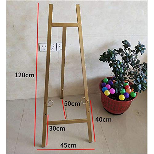 Zhou Soporte Anual de Publicidad de Eventos, recepción Conferencia Vivo Póster del Marco de la Barra del Club Promoción Soporte de exhibición YAN (Color : Gold)