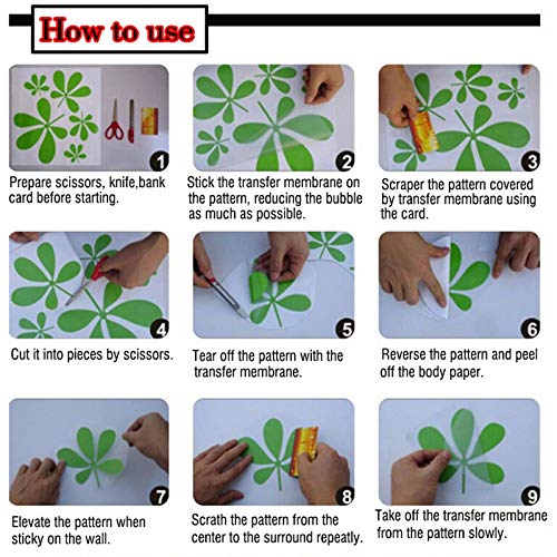 zhuziji Niños Pegatinas de Pared para dormitorios Gama de montañas Musicales con brújula Pared Niños S Vinilo Impermeable Autoadhesivo Peluquería, Salón de Belleza Mural de pared108x68cm