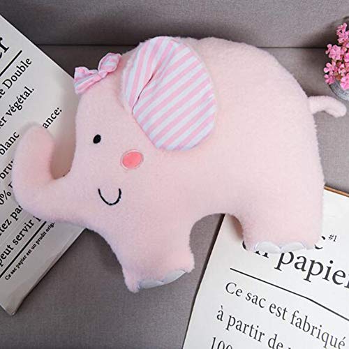 Zidao Juguete del bebé Elefante de Peluche, calmante y Dormir Puede ser Usado como Amortiguador de la Almohadilla Super Suave Felpa Corta de algodón elástico de Relleno Adecuado,Azul