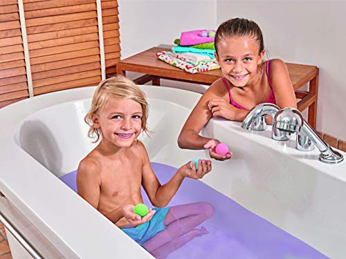Zimpli Kids- Bombas de baño, Color Verde, Morado, Azul, Rojo. (5276)