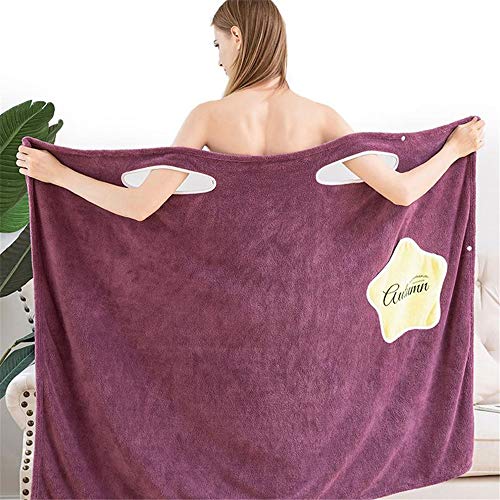 ZJXAM Albornoces De Felpa De Microfibra De Secado Rápido para Mujer, Albornoz De Felpa para Mujer con Correas Gruesas para Invierno Velvet Ruffle Beach SPA Wrap (Azul, S)