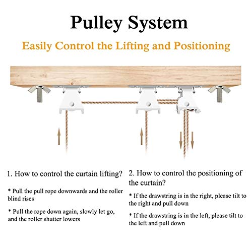 ZLI Persianas Enrollables Persianas Enrollables de 60cm/80cm/90cm/100cm/120cm/140cm Ancho - Parasol de Estilo Japonés con Un 55% de Oscurecimiento para el Balcón Puerta del Mirador