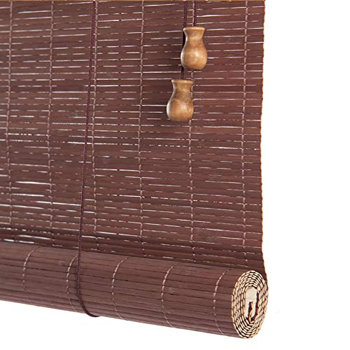 ZLI Persianas Enrollables Persianas Enrollables de 60cm/80cm/90cm/100cm/120cm/140cm Ancho - Parasol de Estilo Japonés con Un 55% de Oscurecimiento para el Balcón Puerta del Mirador