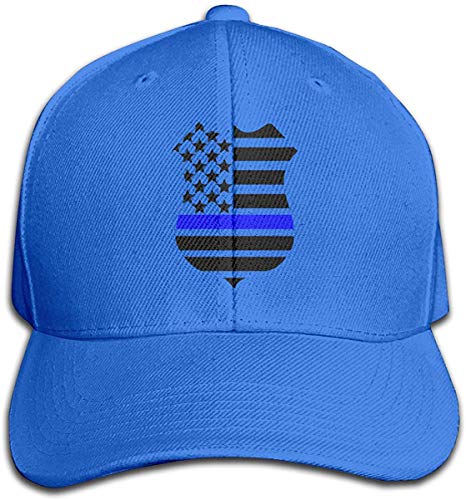 ZMYGH Men/Women Blue Lives Matter Outdoor Duck Tongue Hats Adjustable Classic Plain Cap