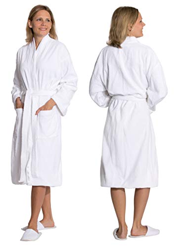 ZOLLNER Albornoz de Ducha para Hombre y Mujer, Talla M, Otras Tallas, algodón