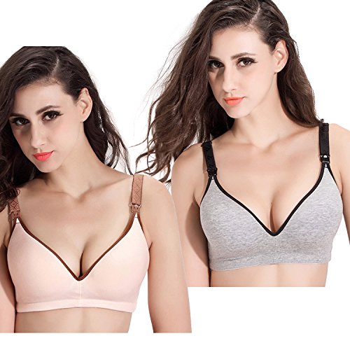 ZUMIY Sujetador de Maternidad sin Costura Suave de la Lactancia de Las Mujeres para el Embarazo